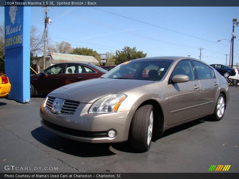 Spirited Bronze / Black 2004 Nissan Maxima 3.5 SE