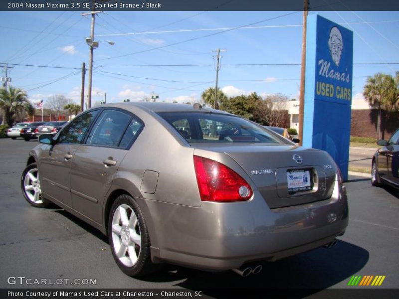 Spirited Bronze / Black 2004 Nissan Maxima 3.5 SE