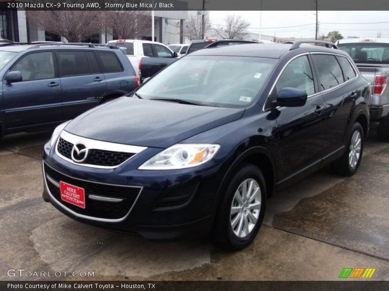 Stormy Blue Mica / Black 2010 Mazda CX-9 Touring AWD