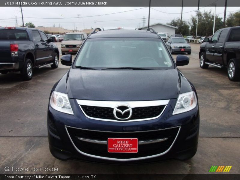 Stormy Blue Mica / Black 2010 Mazda CX-9 Touring AWD
