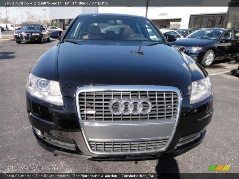 Brilliant Black / Amaretto 2008 Audi A6 4.2 quattro Sedan