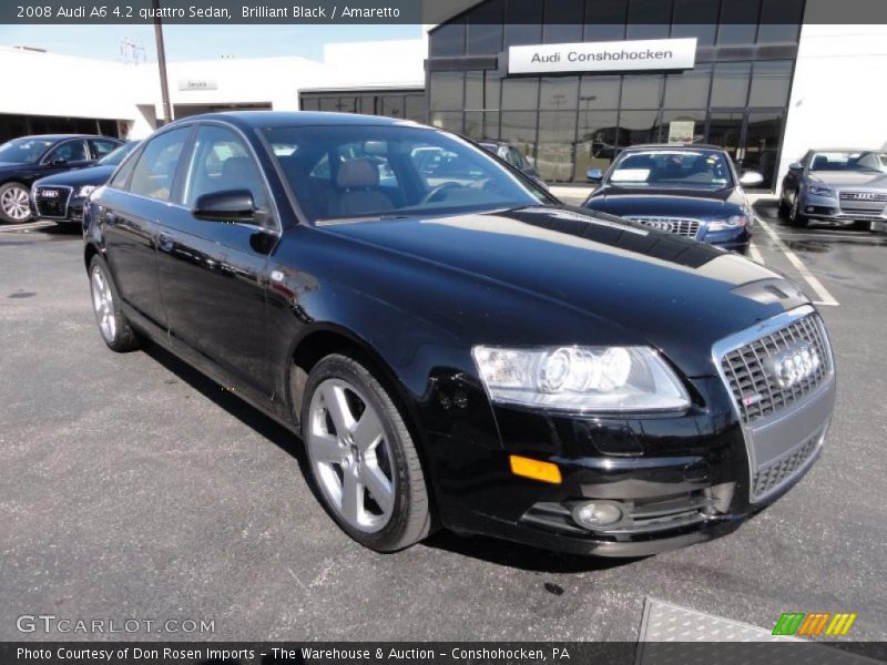 Brilliant Black / Amaretto 2008 Audi A6 4.2 quattro Sedan