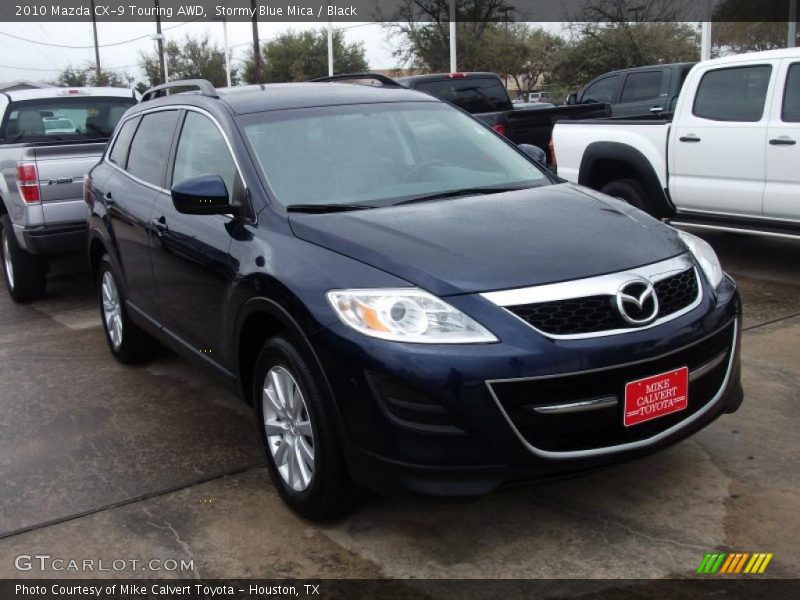 Stormy Blue Mica / Black 2010 Mazda CX-9 Touring AWD