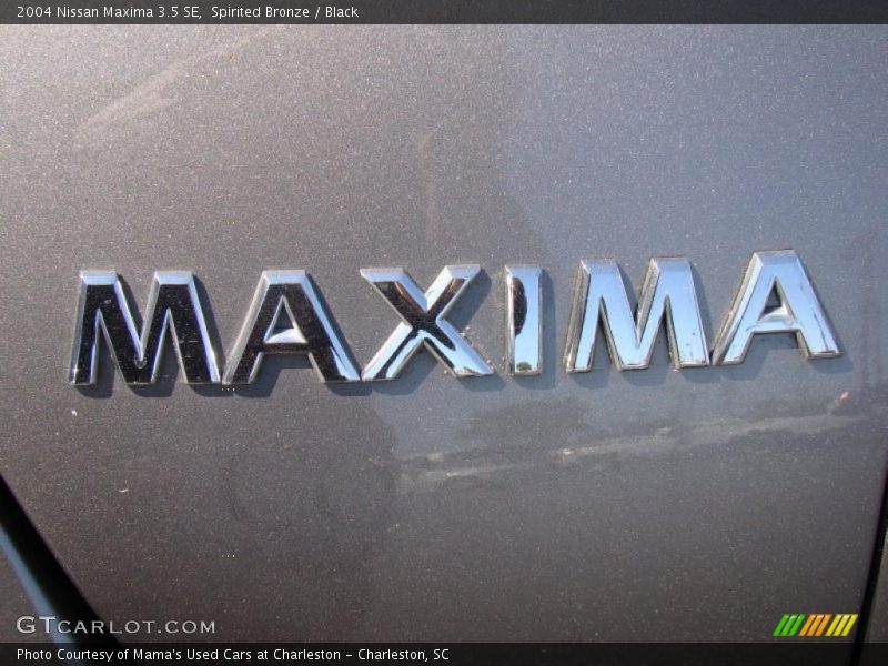 Spirited Bronze / Black 2004 Nissan Maxima 3.5 SE