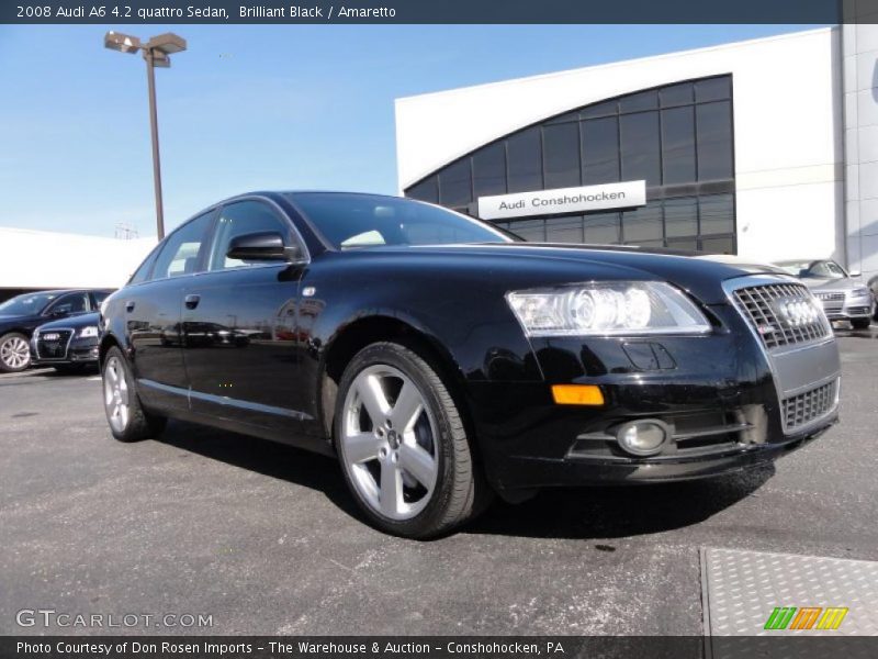 Brilliant Black / Amaretto 2008 Audi A6 4.2 quattro Sedan