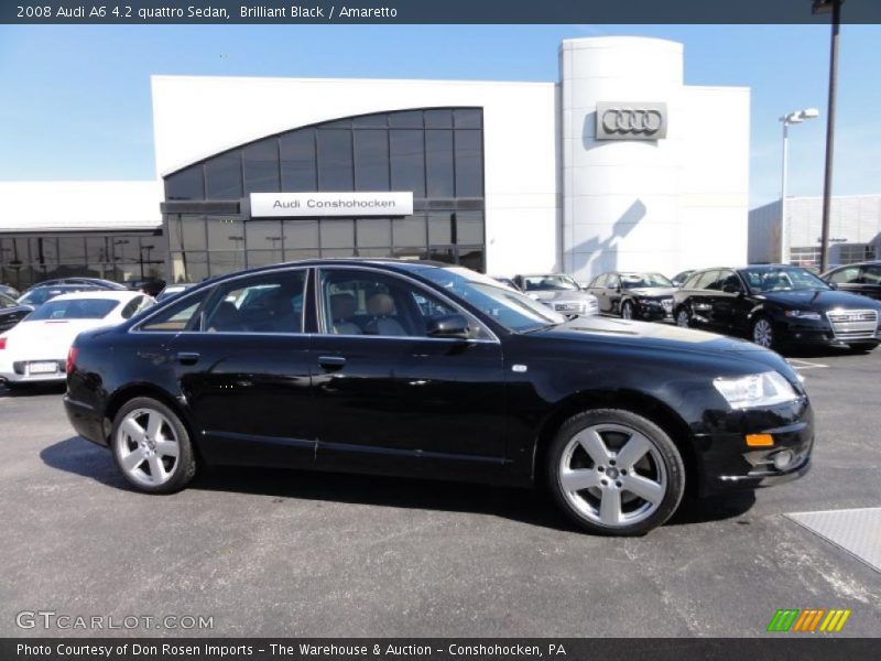 Brilliant Black / Amaretto 2008 Audi A6 4.2 quattro Sedan