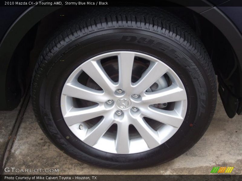 Stormy Blue Mica / Black 2010 Mazda CX-9 Touring AWD