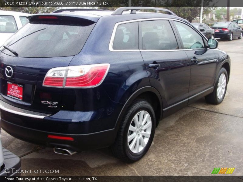 Stormy Blue Mica / Black 2010 Mazda CX-9 Touring AWD