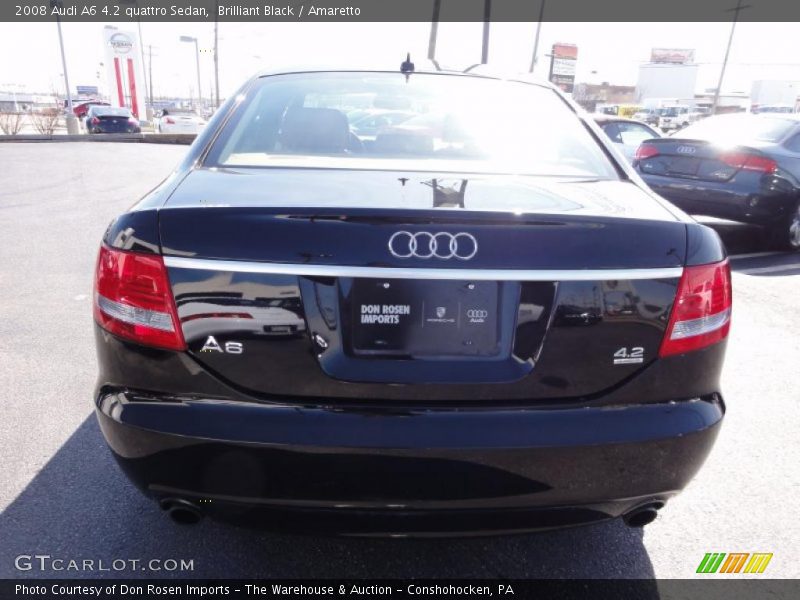 Brilliant Black / Amaretto 2008 Audi A6 4.2 quattro Sedan