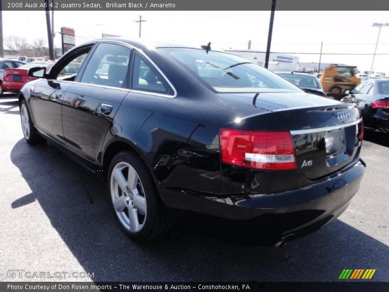 Brilliant Black / Amaretto 2008 Audi A6 4.2 quattro Sedan