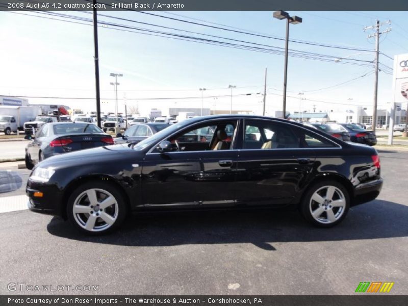 Brilliant Black / Amaretto 2008 Audi A6 4.2 quattro Sedan