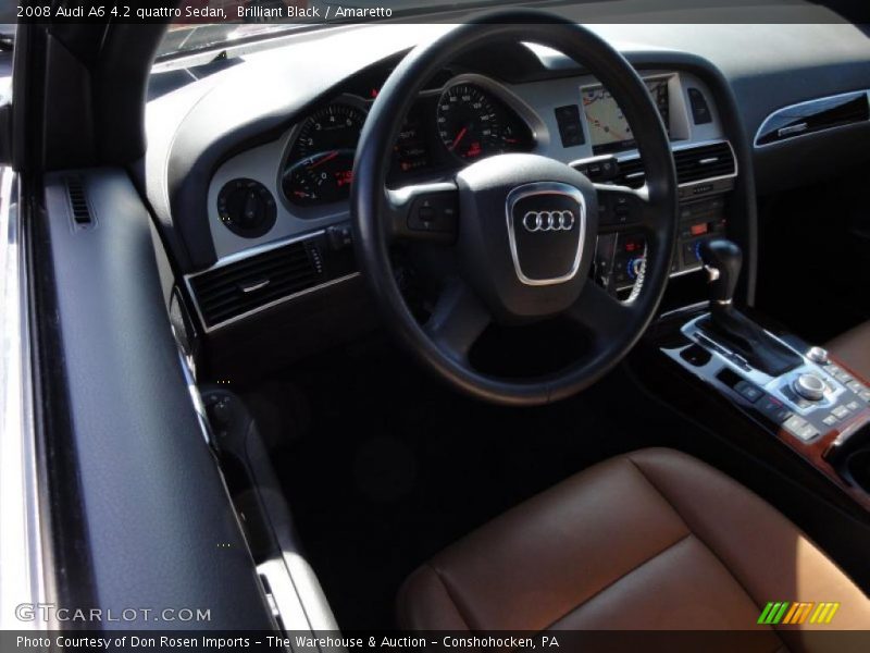 Brilliant Black / Amaretto 2008 Audi A6 4.2 quattro Sedan