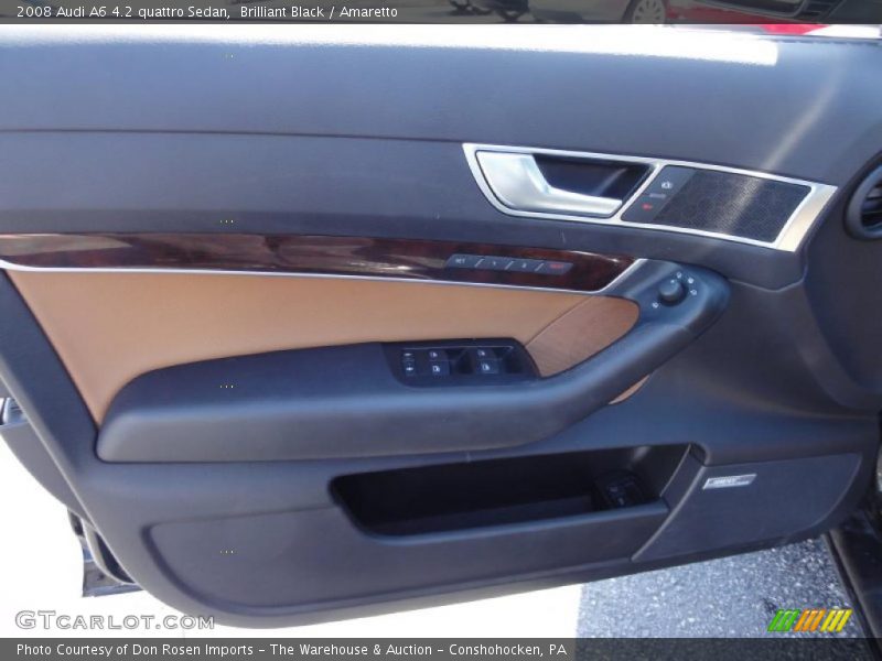 Brilliant Black / Amaretto 2008 Audi A6 4.2 quattro Sedan