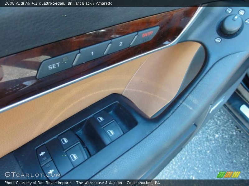 Brilliant Black / Amaretto 2008 Audi A6 4.2 quattro Sedan