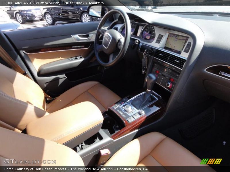 Brilliant Black / Amaretto 2008 Audi A6 4.2 quattro Sedan