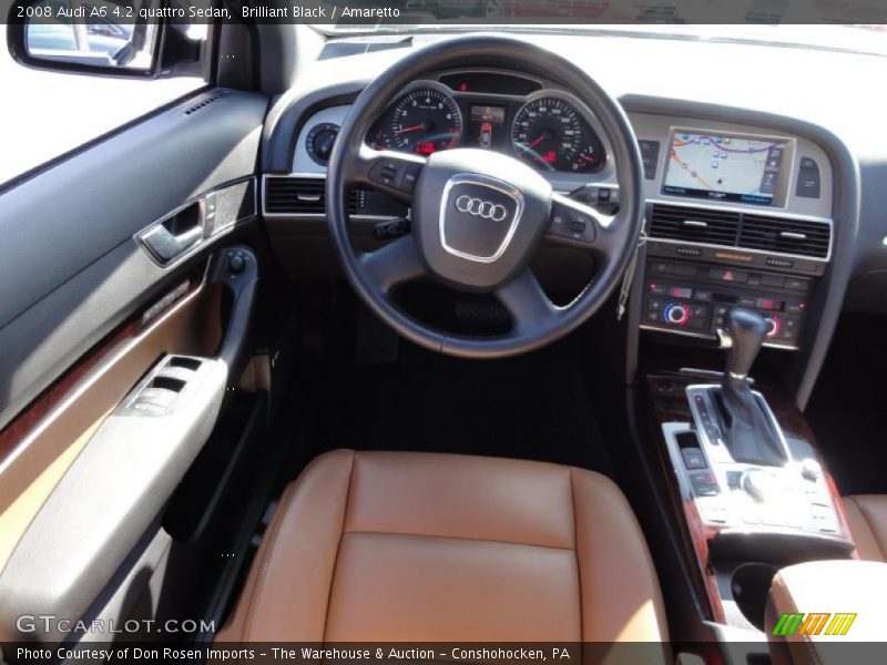 Brilliant Black / Amaretto 2008 Audi A6 4.2 quattro Sedan