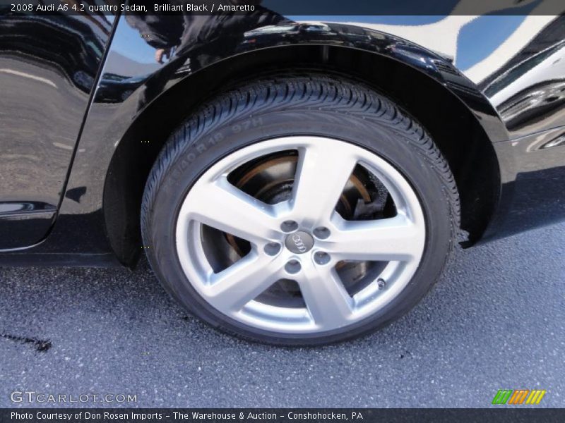 Brilliant Black / Amaretto 2008 Audi A6 4.2 quattro Sedan
