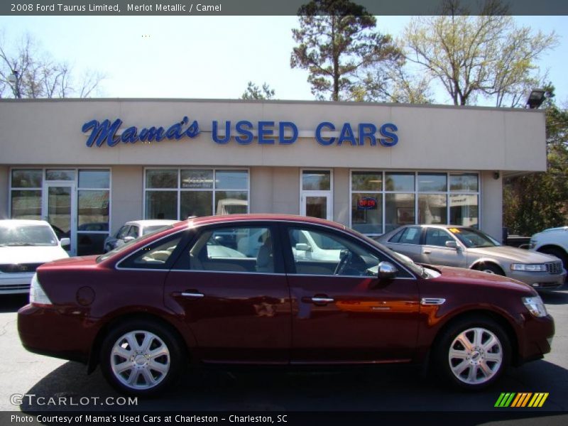 Merlot Metallic / Camel 2008 Ford Taurus Limited