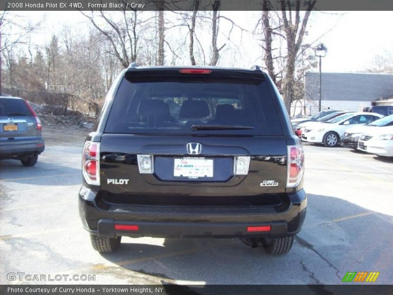 Formal Black / Gray 2008 Honda Pilot EX 4WD