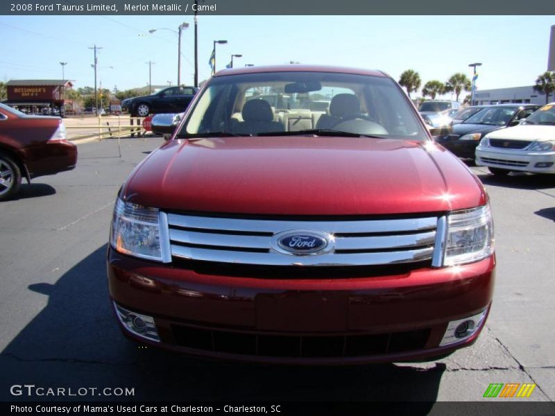 Merlot Metallic / Camel 2008 Ford Taurus Limited