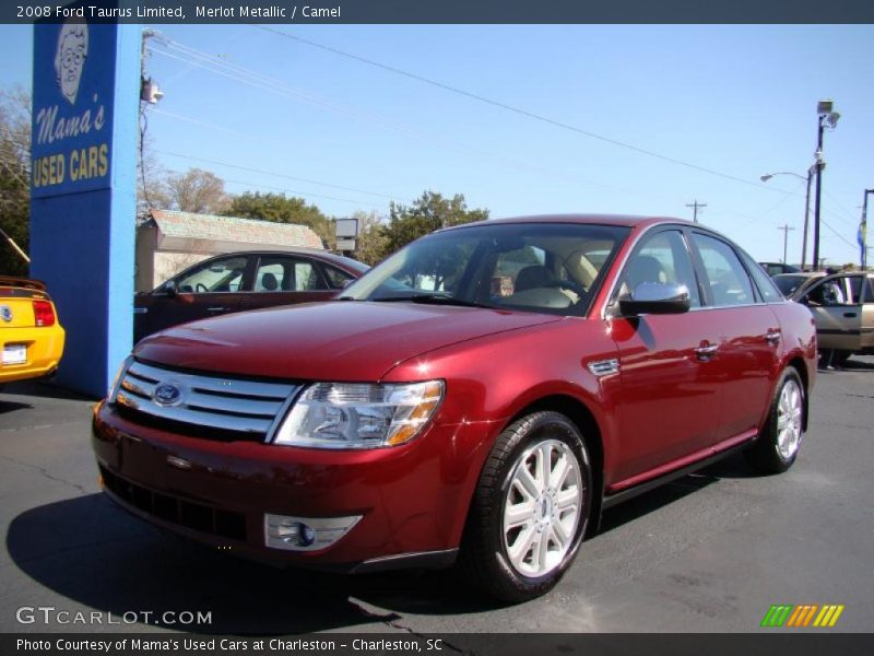 Merlot Metallic / Camel 2008 Ford Taurus Limited