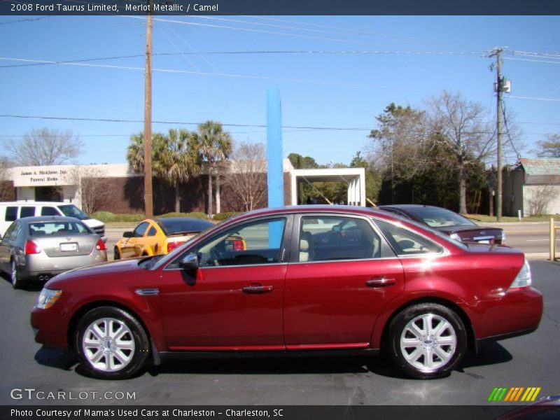 Merlot Metallic / Camel 2008 Ford Taurus Limited
