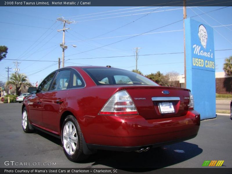 Merlot Metallic / Camel 2008 Ford Taurus Limited