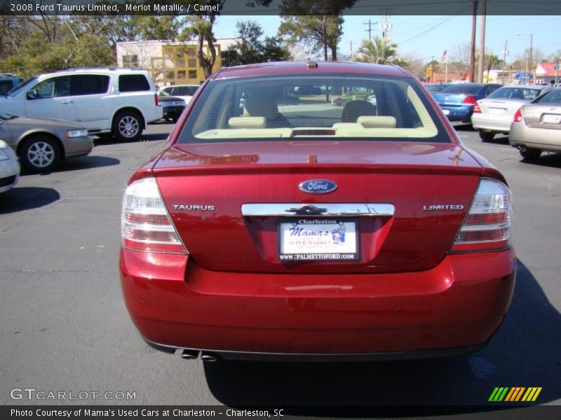 Merlot Metallic / Camel 2008 Ford Taurus Limited