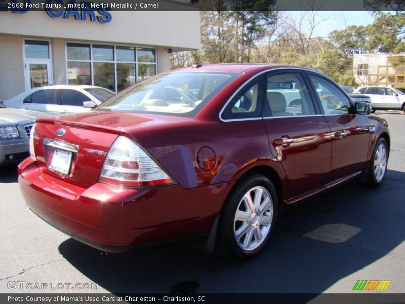 Merlot Metallic / Camel 2008 Ford Taurus Limited