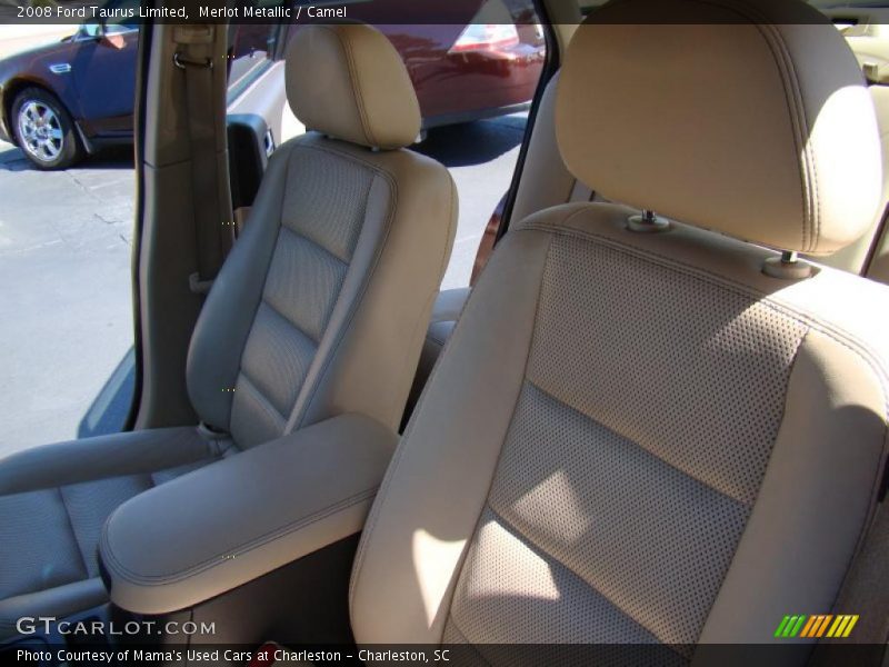 Merlot Metallic / Camel 2008 Ford Taurus Limited