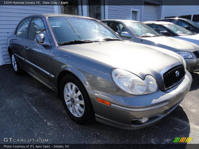 Slate Gray / Black 2004 Hyundai Sonata V6