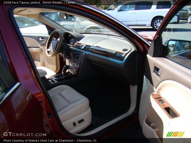 Merlot Metallic / Camel 2008 Ford Taurus Limited
