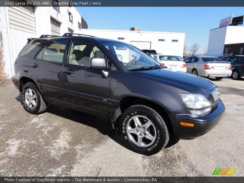Graphite Gray Pearl / Ivory 2002 Lexus RX 300 AWD