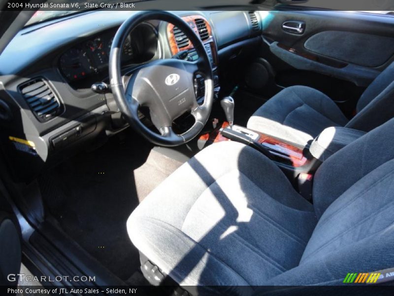 Slate Gray / Black 2004 Hyundai Sonata V6