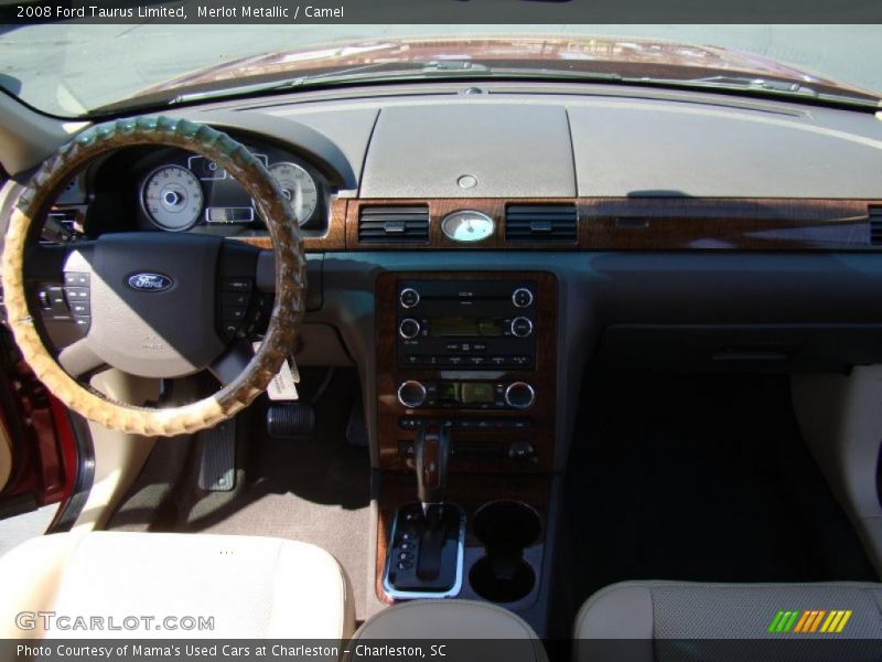 Merlot Metallic / Camel 2008 Ford Taurus Limited