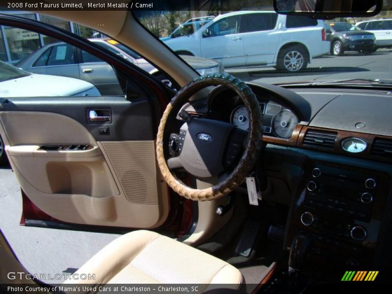 Merlot Metallic / Camel 2008 Ford Taurus Limited