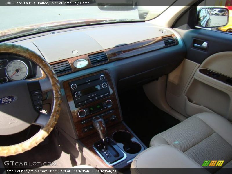 Merlot Metallic / Camel 2008 Ford Taurus Limited