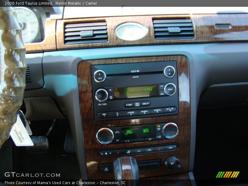 Merlot Metallic / Camel 2008 Ford Taurus Limited