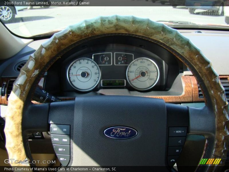 Merlot Metallic / Camel 2008 Ford Taurus Limited