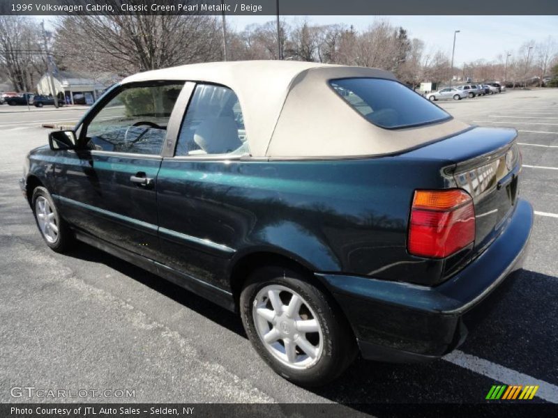 Classic Green Pearl Metallic / Beige 1996 Volkswagen Cabrio