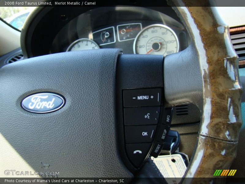 Merlot Metallic / Camel 2008 Ford Taurus Limited