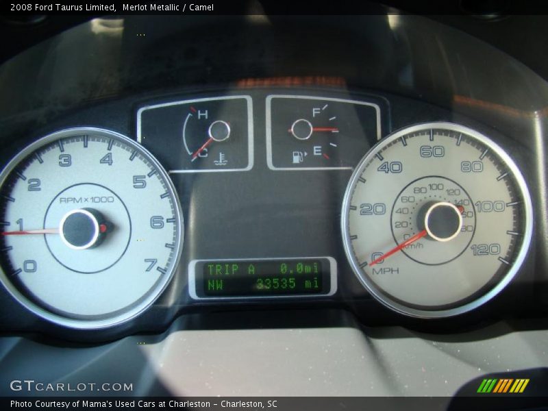 Merlot Metallic / Camel 2008 Ford Taurus Limited