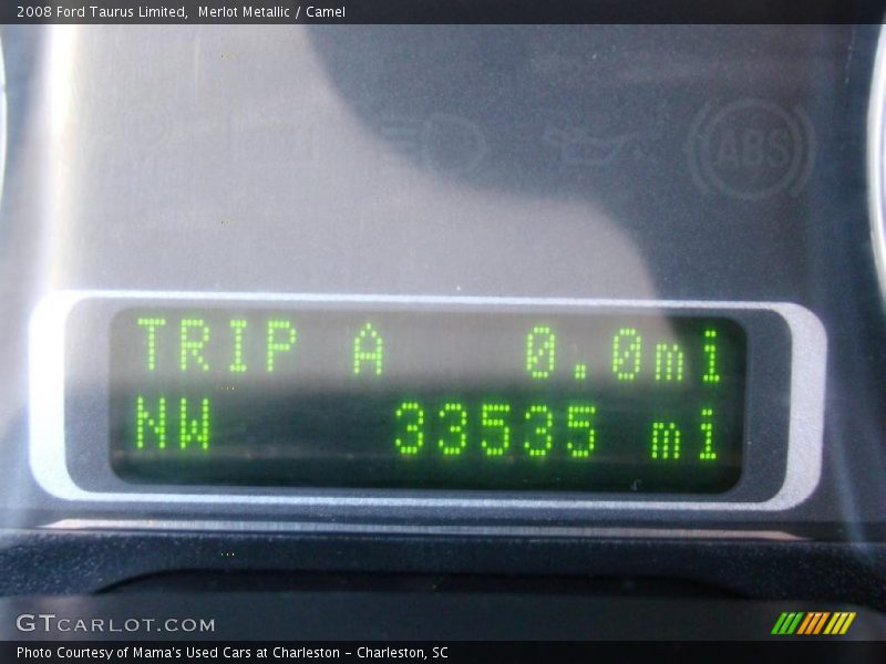 Merlot Metallic / Camel 2008 Ford Taurus Limited