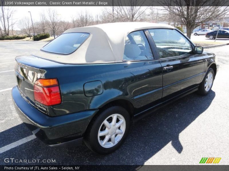 Classic Green Pearl Metallic / Beige 1996 Volkswagen Cabrio