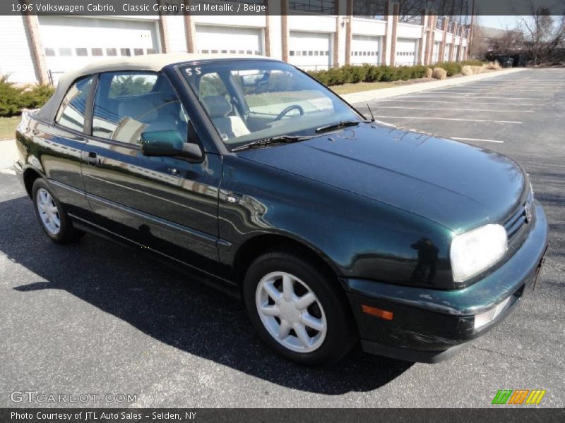 Classic Green Pearl Metallic / Beige 1996 Volkswagen Cabrio