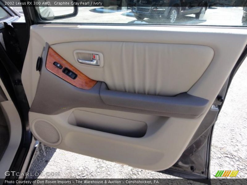 Graphite Gray Pearl / Ivory 2002 Lexus RX 300 AWD