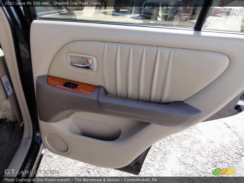 Graphite Gray Pearl / Ivory 2002 Lexus RX 300 AWD