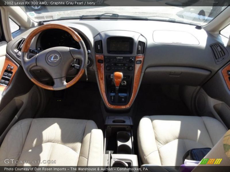 Graphite Gray Pearl / Ivory 2002 Lexus RX 300 AWD