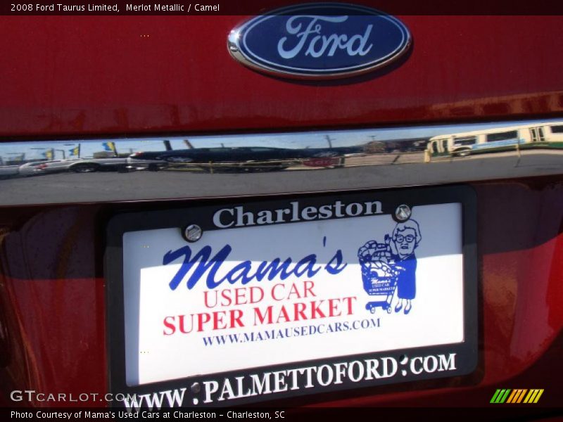 Merlot Metallic / Camel 2008 Ford Taurus Limited