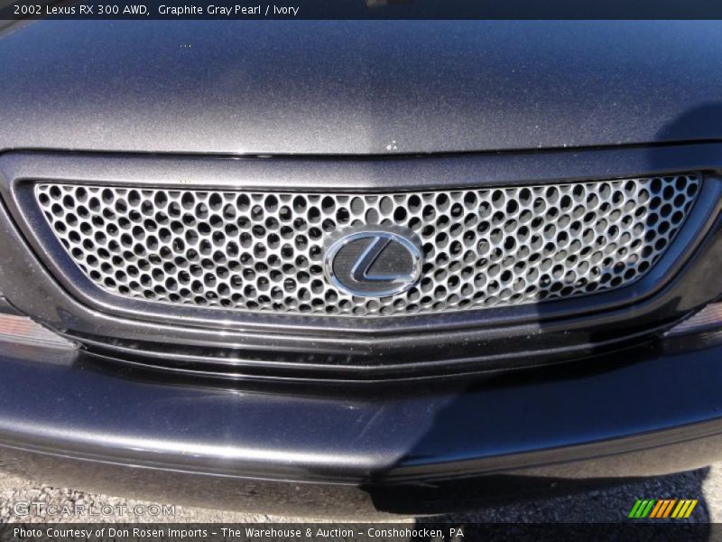 Graphite Gray Pearl / Ivory 2002 Lexus RX 300 AWD